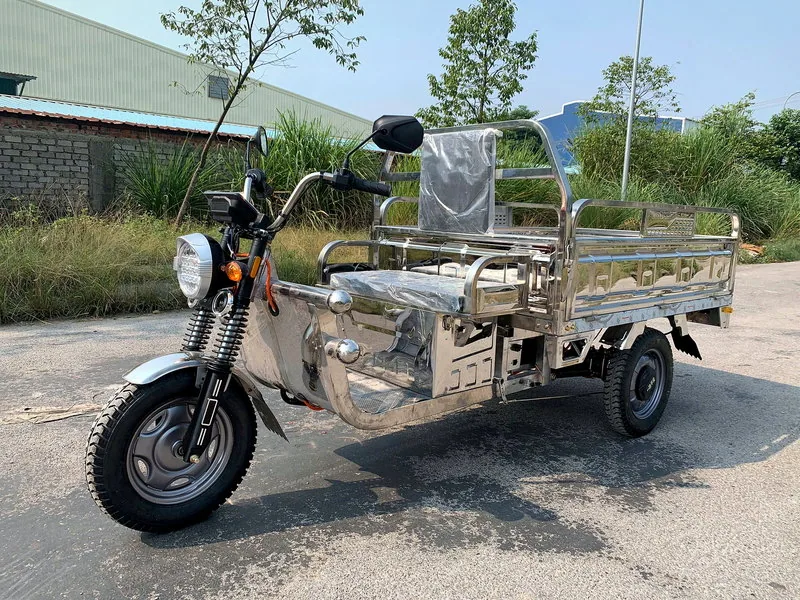SpeedX 1.6 INOX — Xe điện ba bánh thùng inox 304